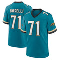 J.Jaguars #71 Tony Boselli Player Teal Prowler Throwback Limited Home Game BALCE Stitched Jerseys