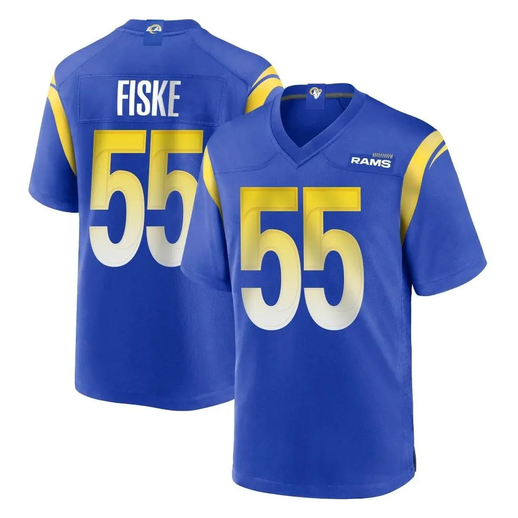 LA.Rams #55 Braden Fiske Player Royal Home Game BALCE Stitched Jerseys