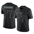 T.Titans #77 Peter Skoronski Player Black Limited Reflective Home Game BALCE Stitched Jerseys
