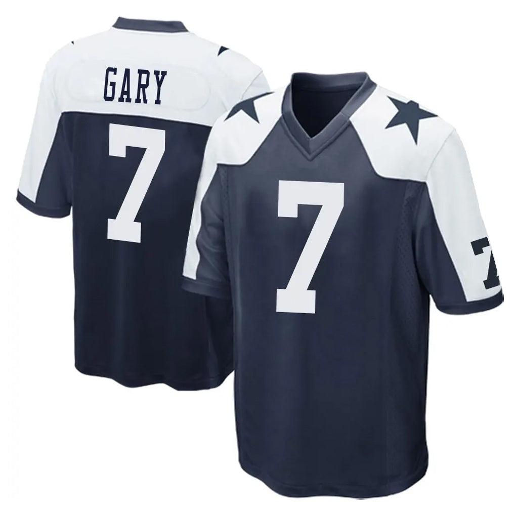 D.Cowboys #7 Rashan Gary Player Navy-White Alternate Home Game BALCE Stitched Jerseys
