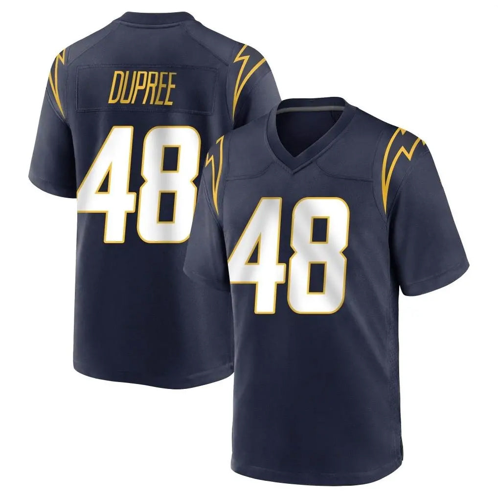 LA.Chargers #48 Bud Dupree Player Navy Home Game BALCE Stitched Jerseys