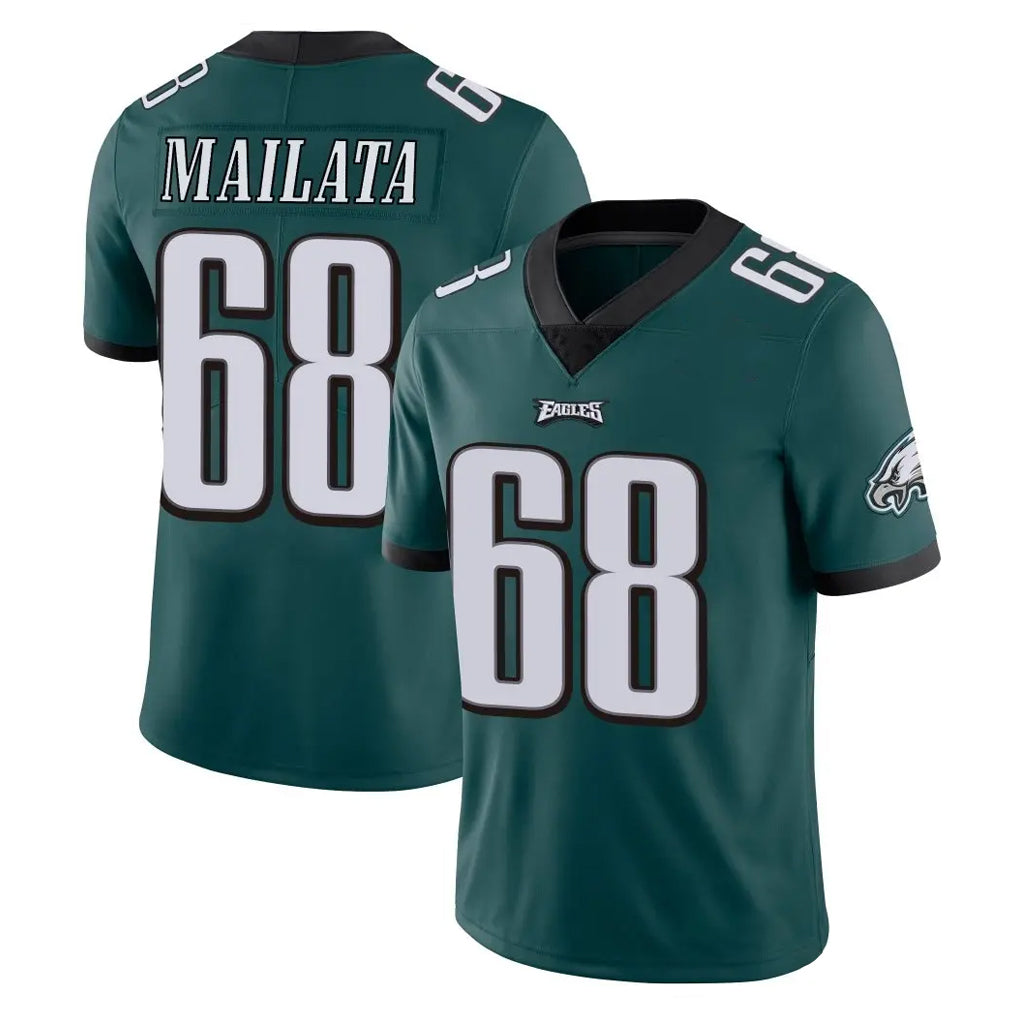 P.Eagles #68 Jordan Mailata Player Team Color Green Vapor Untouchable Home Game BALCE Stitched Jerseys