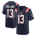 NE.Patriots #13 Mack Hollins Player Navy Home Game BALCE Stitched Jerseys