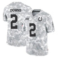 IN.Colts #2 Josh Downs Player Arctic Camo Salute To Service Limited Game BALCE Stitched Jerseys