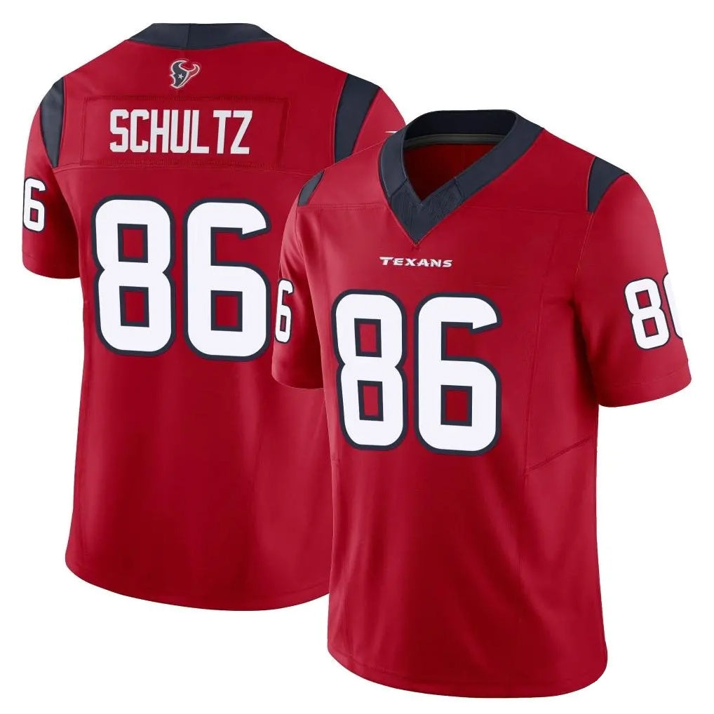 H.Texans #86 Dalton Schultz Player Red Limited Vapor F.U.S.E. Home Game BALCE Stitched Jerseys