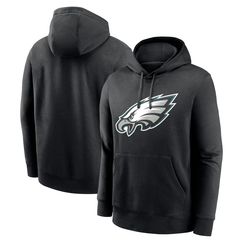 P.Eagles ## Eagles Blank Player Black LOGO Pullover Hoodies Home Game BALCE Stitched Jerseys