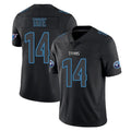 T.Titans #14 Carnell Tate Player Black Impact Limited Home Game BALCE Stitched Jerseys
