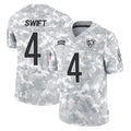 C.Bears #4 D'Andre Swift Player Arctic Camo Salute to Service Limited BALCE Stitched Jerseys