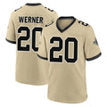 NO.Saints #20 Pete Werner Player Gold Home Game BALCE Stitched Jerseys