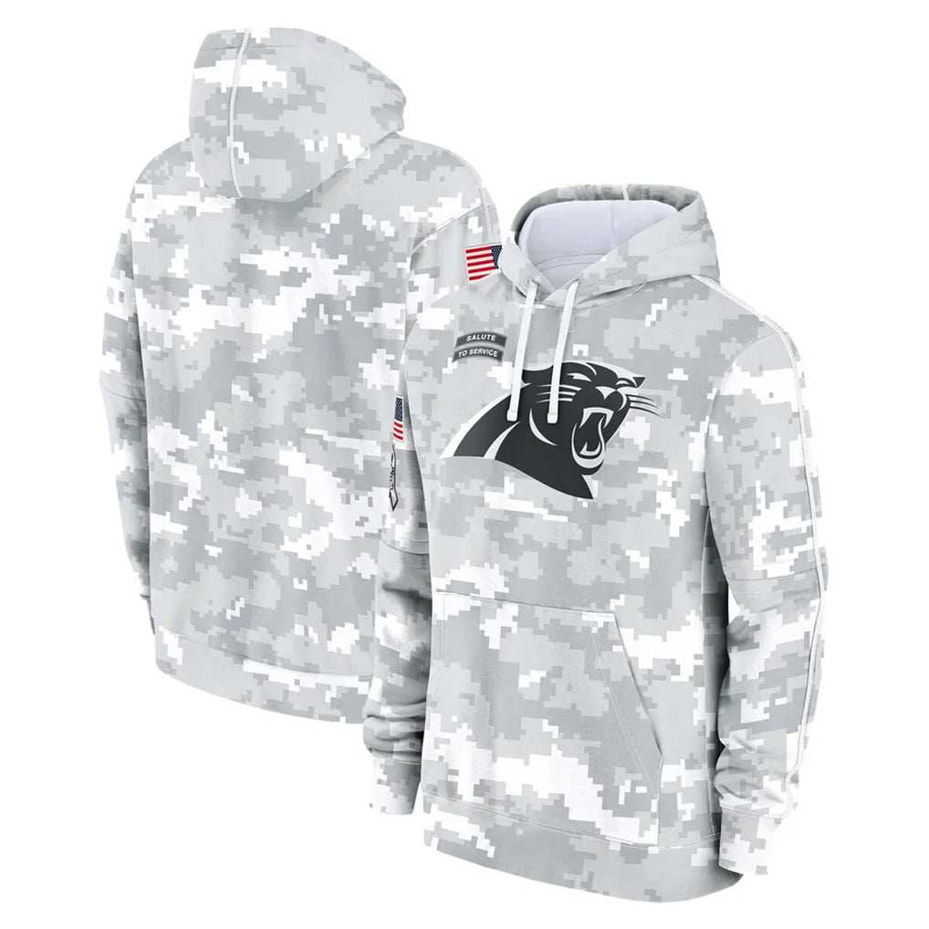 C.Panthers ## Panthers Blank Player Arctic Camo Salute to Service Pullover Hoodies Limited Game BALCE Stitched Jerseys
