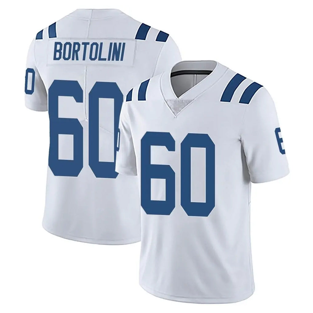 IN.Colts #60 Tanor Bortolini Player White Limited Vapor Untouchable Home Game BALCE Stitched Jerseys