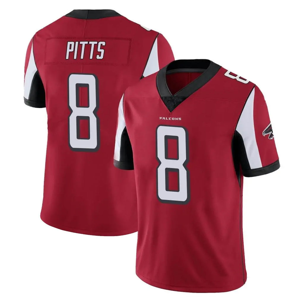 A.Falcons #8 Kyle Pitts Sr. Player Red Color Vapor Untouchable Limited Home Game BALCE Stitched Jerseys