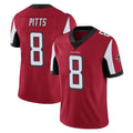 A.Falcons #8 Kyle Pitts Sr. Player Red Color Vapor Untouchable Limited Home Game BALCE Stitched Jerseys