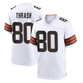 C.Browns #80 Jamari Thrash Player White Home Game BALCE Stitched Jerseys