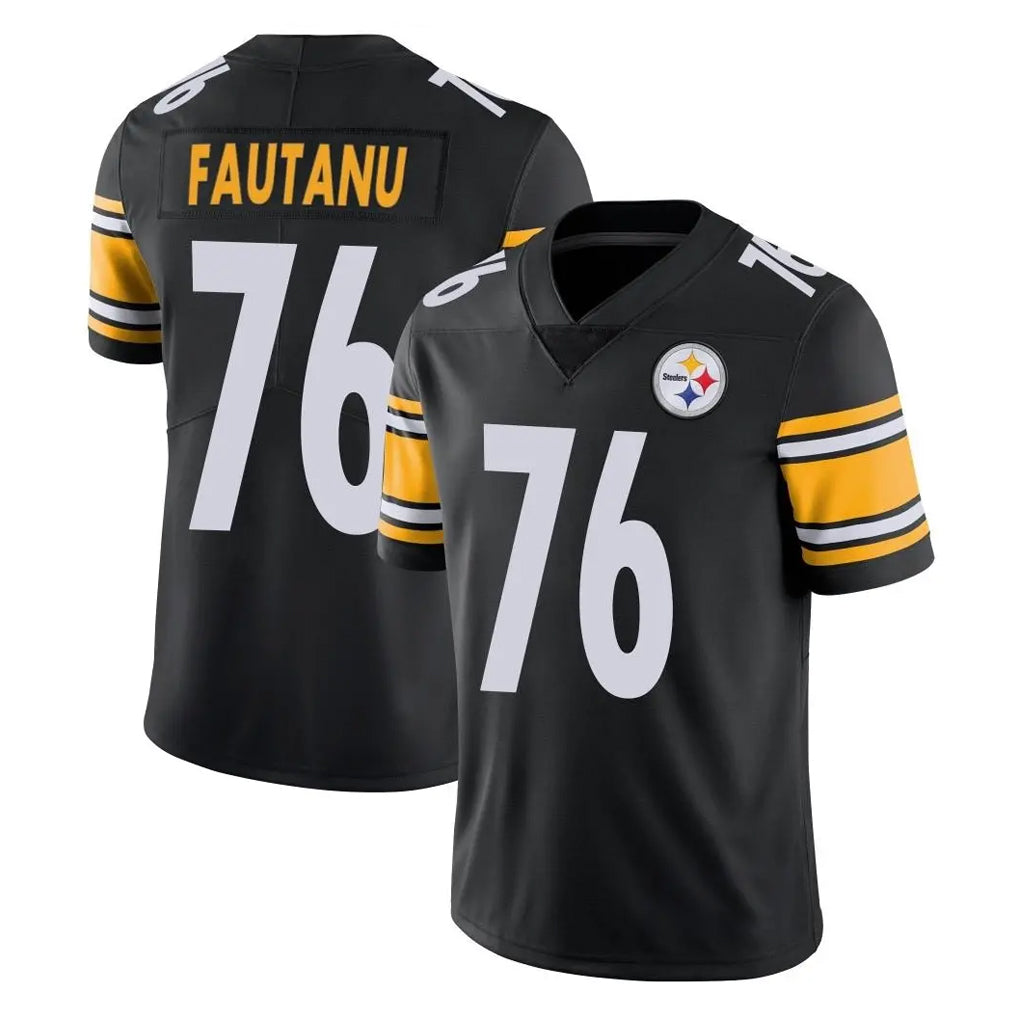 P.Steelers #76 Troy Fautanu Player Black Limited Vapor Untouchable Home Game BALCE Stitched Jerseys