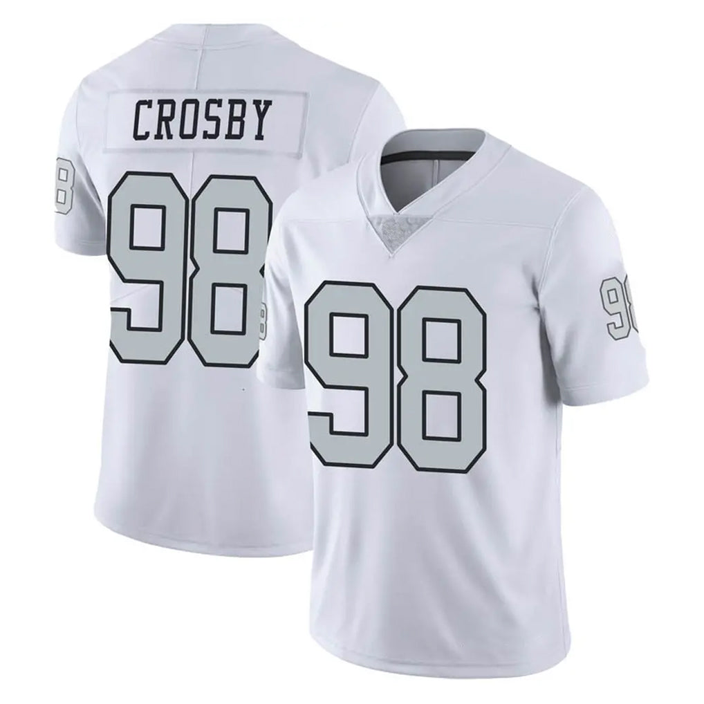 LV.Raiders #98 Maxx Crosby Player White Limited Color Rush Home Game BALCE Stitched Jerseys
