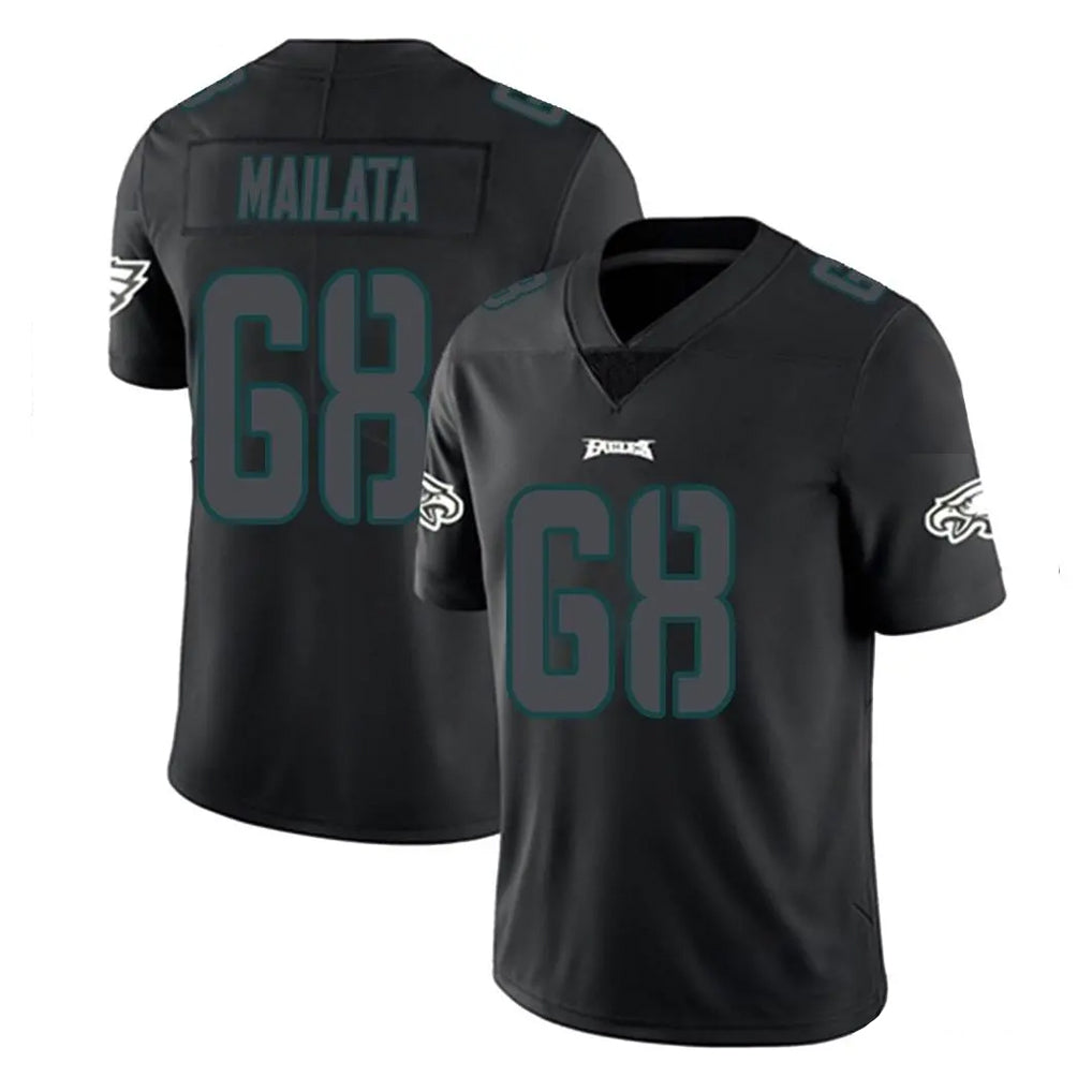 P.Eagles #68 Jordan Mailata Player Limited Black Impact Home Game BALCE Stitched Jerseys