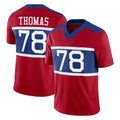 NY.Giants #78 Andrew Thomas Player Red Century Vapor F.U.S.E. Home Game BALCE Stitched Jerseys