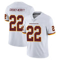 W.Commanders #22 Jacory Croskey-Merritt Player White Limited Vapor Untouchable Home Game BALCE Stitched Jerseys