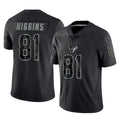 H.Texans #81 Jayden Higgins Player Black Reflective Limited Game BALCE Stitched Jerseys