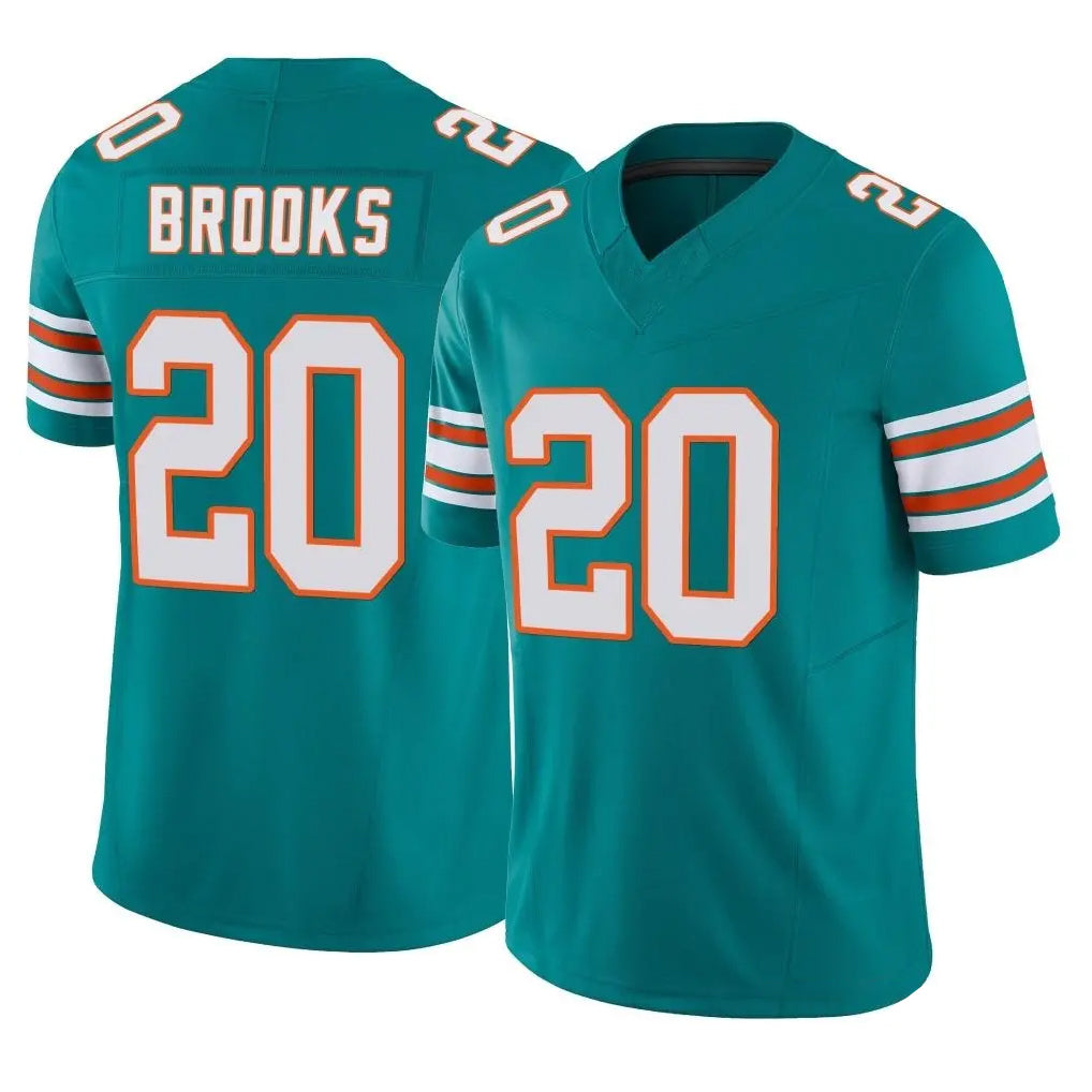 M.Dolphins #20 Jordyn Brooks Player Aqua Limited Alternate Vapor F.U.S.E. Home Game BALCE Stitched Jerseys