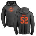 M.Dolphins #52 Patrick Paul Player Darkgray Pullover Hoodies Limited BALCE Stitched Jerseys