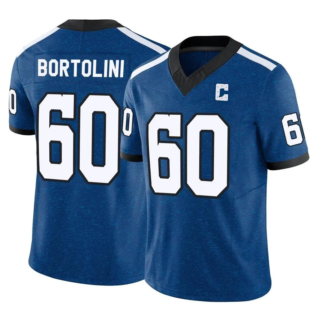 IN.Colts #60 Tanor Bortolini Player Royal Limited Indiana Nights Alternate Vapor F.U.S.E. Home Game BALCE Stitched Jerseys