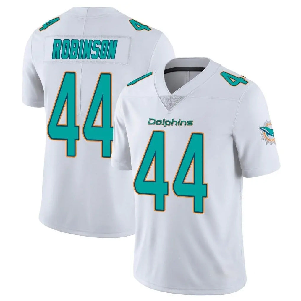M.Dolphins #44 Chop Robinson Player White Limited Vapor Untouchable Home Game BALCE Stitched Jerseys