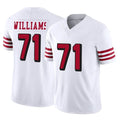 SF.49ers #71 Trent Williams Player White Limited Alternate Vapor F.U.S.E. Home Game BALCE Stitched Jerseys