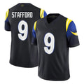 LA.Rams #9 Matthew Stafford Player Black Midnight Rivalries Collection Limited Home Game BALCE Stitched Jerseys