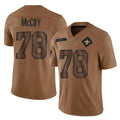 NO.Saints #78 Erik McCoy Player Brown Salute To Service Limited BALCE Stitched Jerseys