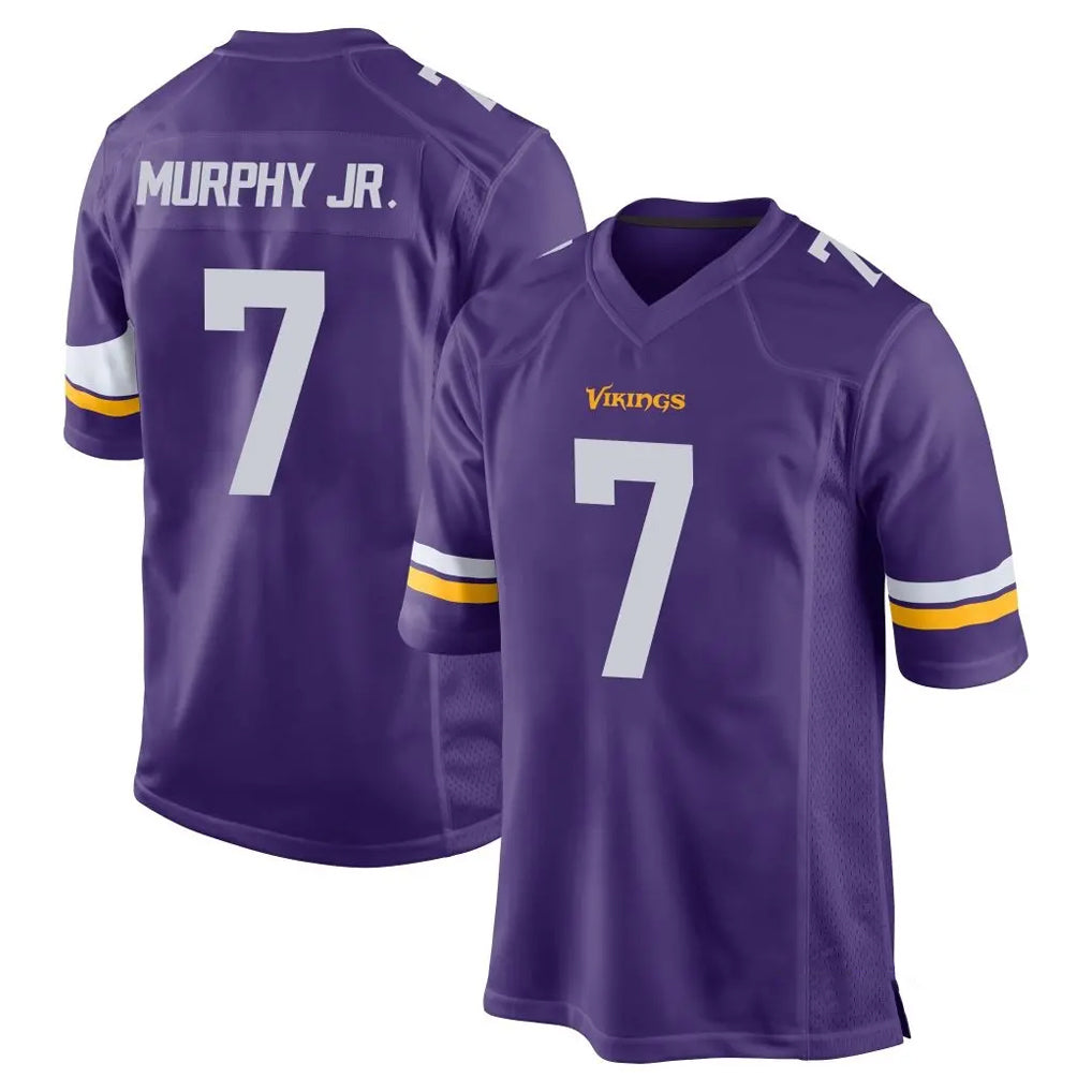 M.Vikings #7 Byron Murphy Jr. Player Purple Home Game BALCE Stitched Jerseys