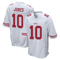 SF.49ers #10 Mac Jones Player White Home Game BALCE Stitched Jerseys