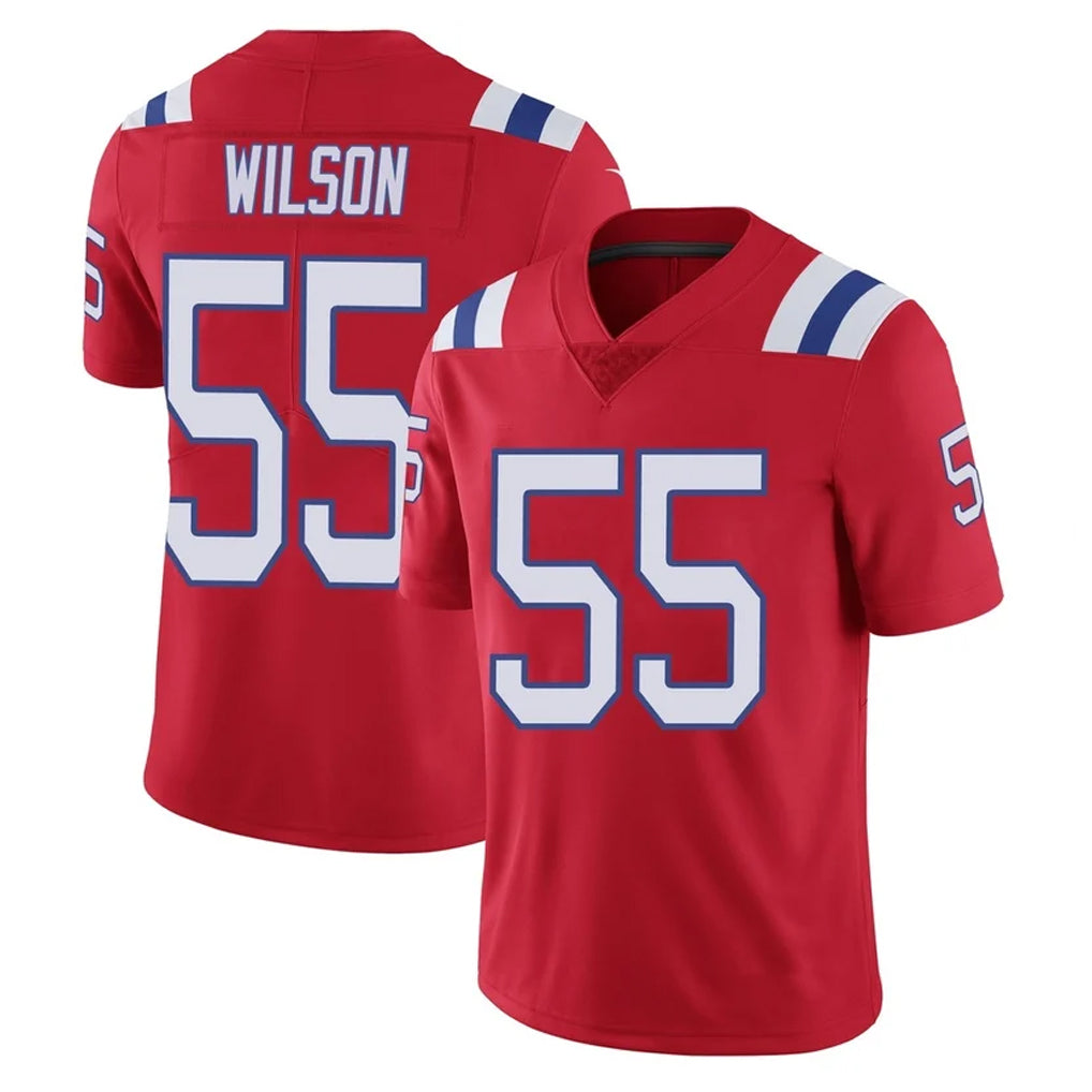 NE.Patriots #55 Jared Wilson Player Red Vapor Untouchable Home Game BALCE Stitched Jerseys