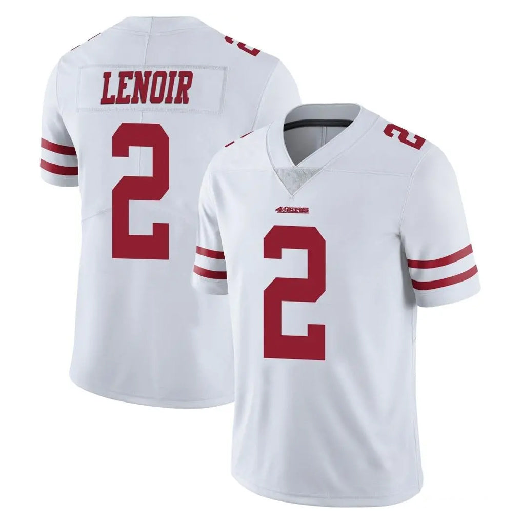 SF.49ers #2 Deommodore Lenoir Player White Limited Vapor Untouchable Home Game BALCE Stitched Jerseys