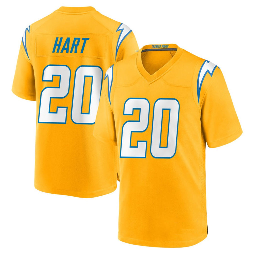 LA.Chargers #20 Cam Hart Player Gold Home Game BALCE Stitched Jerseys
