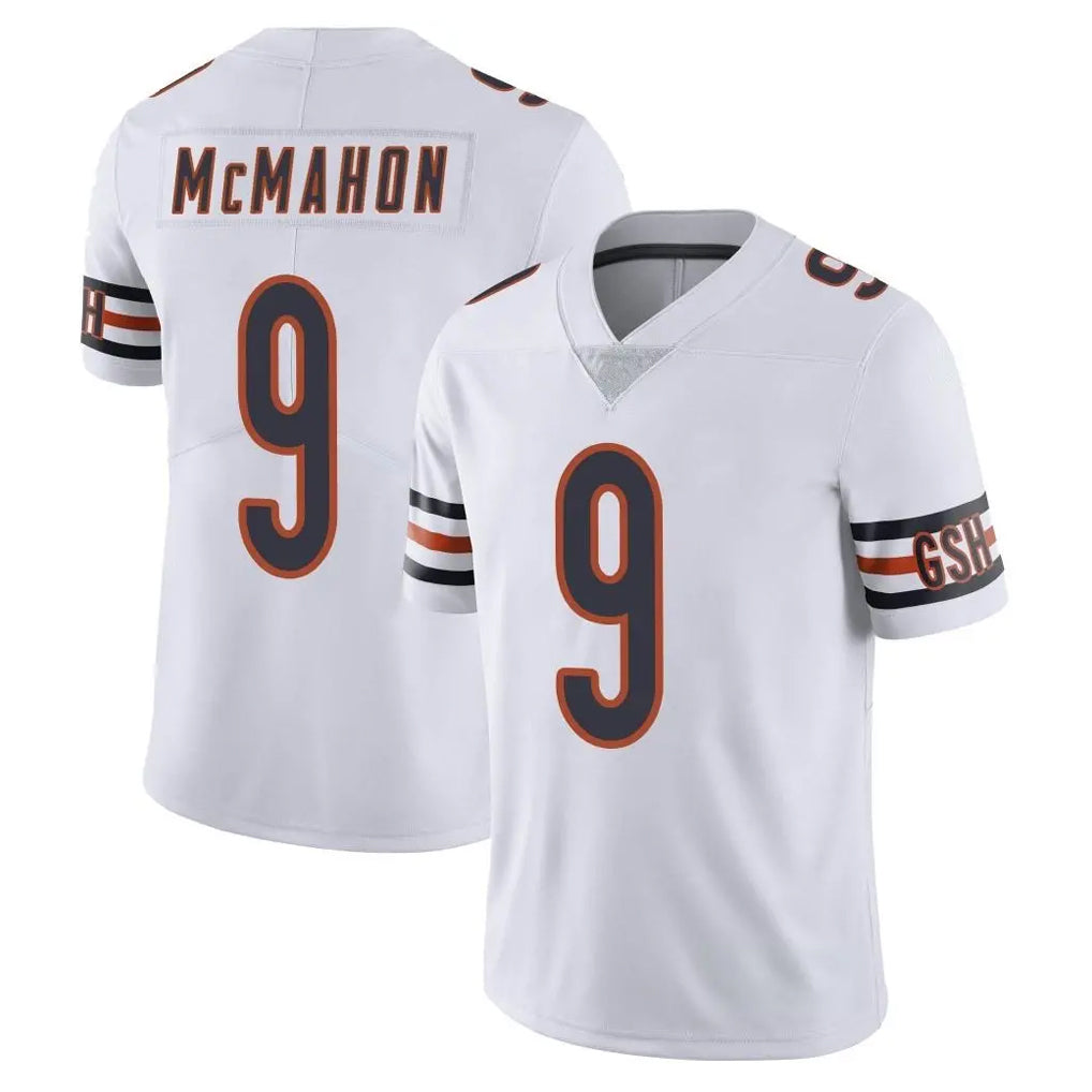 C.Bears #9 Jim McMahon Player White Vapor Untouchable Limited Home Game BALCE Stitched Jerseys