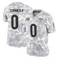 C.Bengals #0 DJ Turner II Player Arctic Camo Salute to Service Limited BALCE Stitched Jerseys