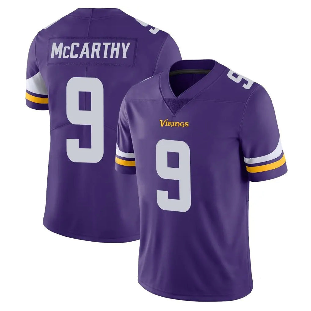 M.Vikings #9 J.J. McCarthy Player Purple Limited Vapor Untouchable Home Game BALCE Stitched Jerseys