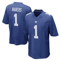 NY.Giants #1 Malik Nabers Player Royal Home Game BALCE Stitched Jerseys