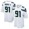 S.Seahawks #91 Byron Murphy II Player White Home Game BALCE Stitched Jerseys
