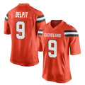 C.Browns #9 Grant Delpit Player Orange Home Game BALCE Stitched Jerseys