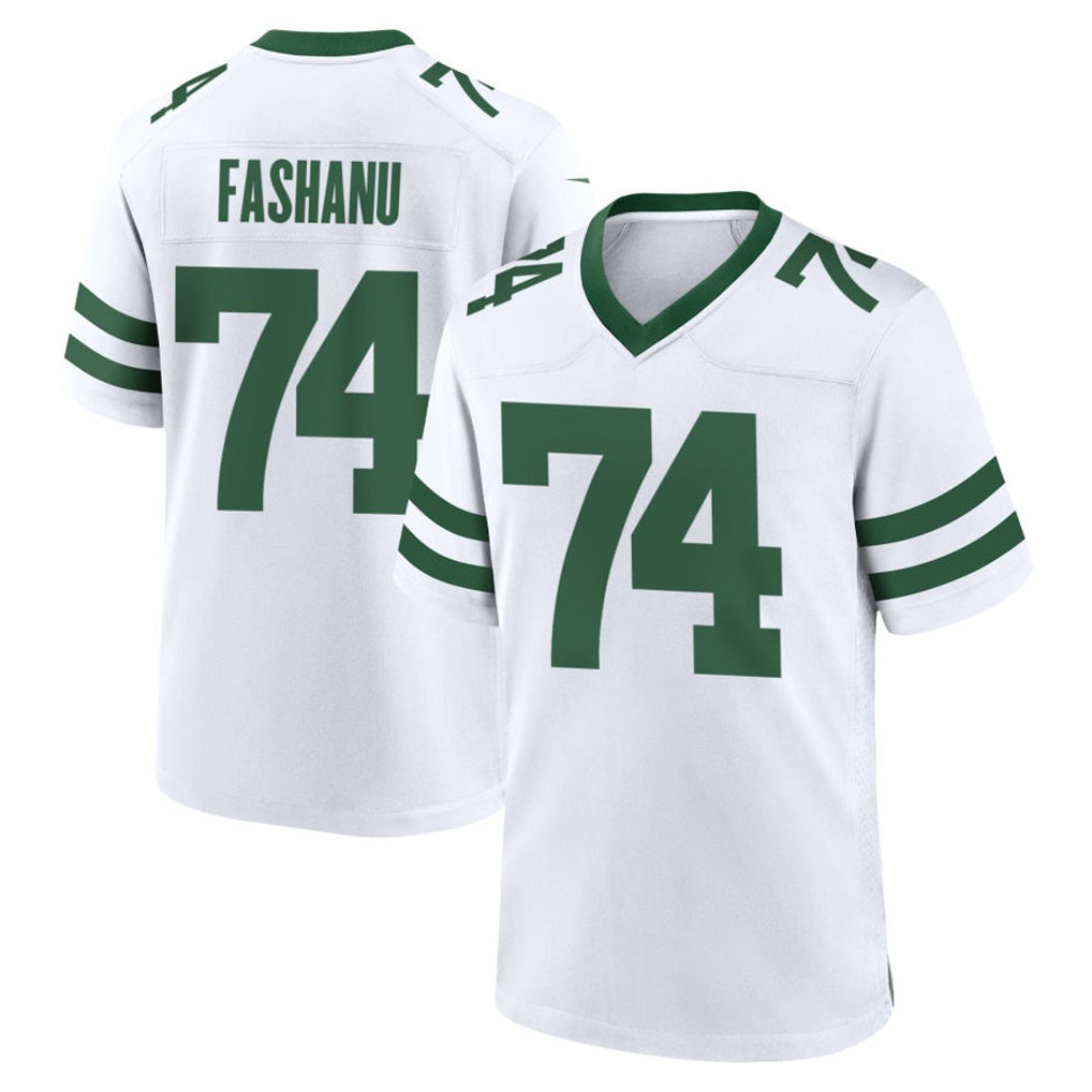 NY.Jets #74 Olu Fashanu Player White Legacy Home Game BALCE Stitched Jerseys