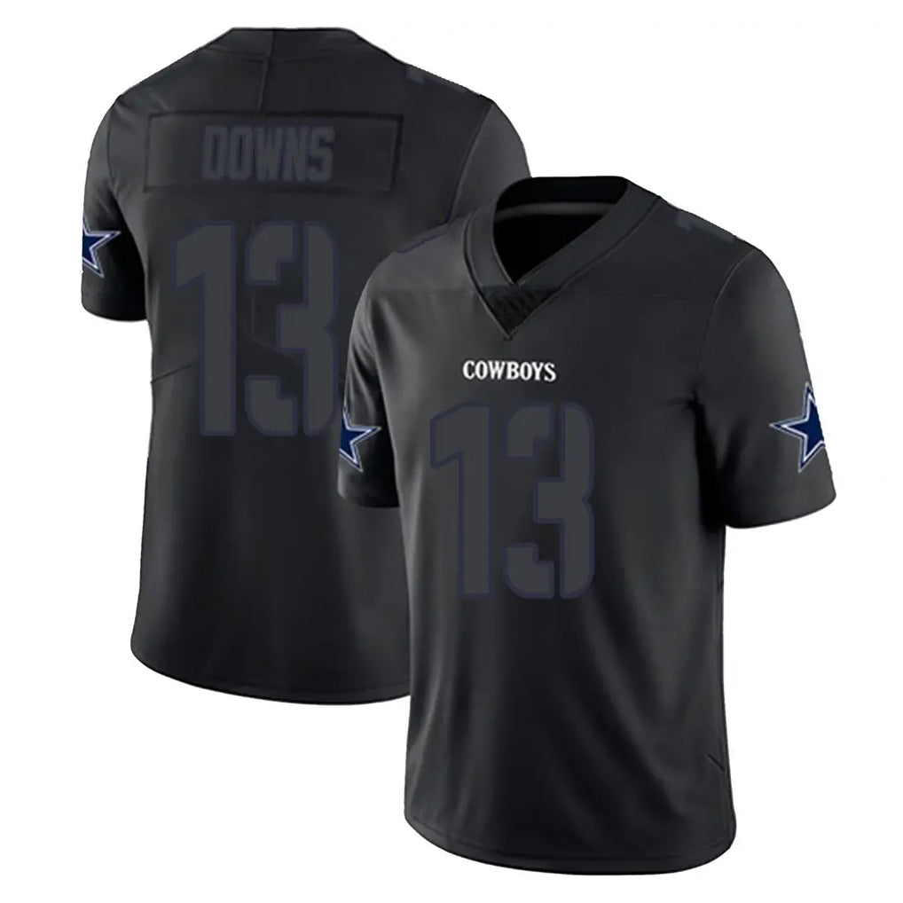 D.Cowboys #13 Caleb Downs Player Black Impact Limited Home Game BALCE Stitched Jerseys