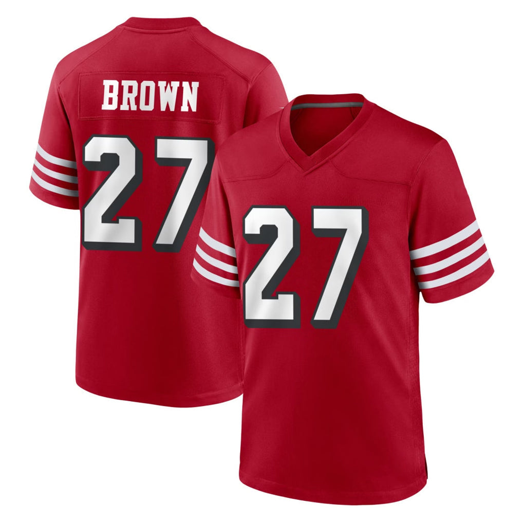 SF.49ers #27 Ji'Ayir Brown Player Red Limited Alternate Home Game BALCE Stitched Jerseys