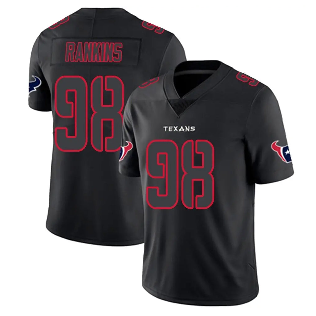 H.Texans #98 Sheldon Rankins Player Black Impact Limited Game BALCE Stitched Jerseys