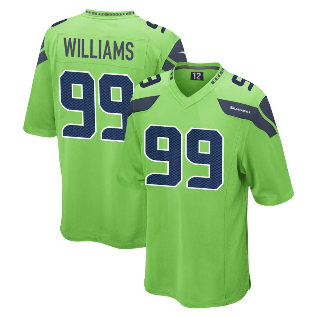 S.Seahawks #99 Leonard Williams Player Green Home Game BALCE Stitched Jerseys