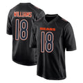 C.Bears #18 Caleb Williams Player Carbon Black Fashion Game BALCE Stitched Jerseys
