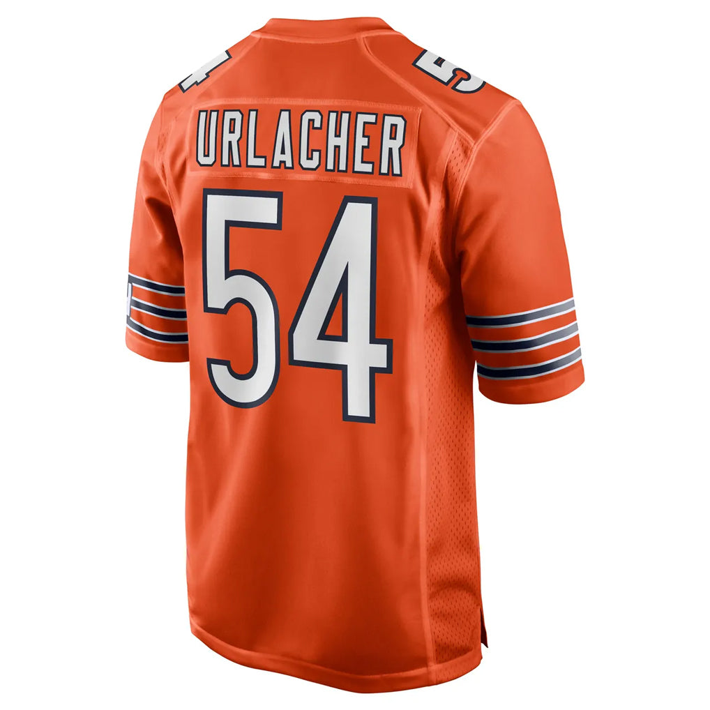 C.Bears #54 Brian Urlacher Player Orange Home Game BALCE Stitched Jerseys