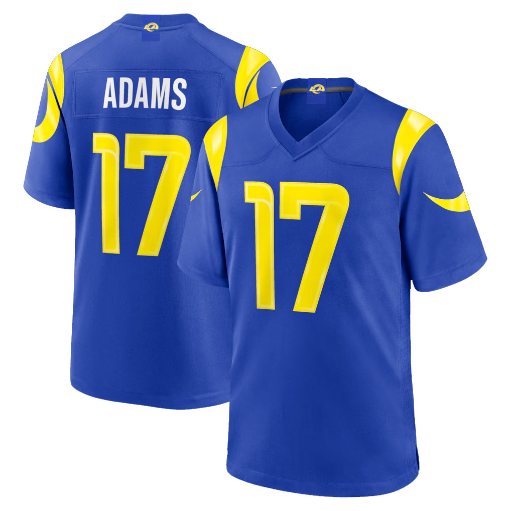 LA.Rams #17 Davante Adams Player Royal Limited Home Game BALCE Stitched Jerseys